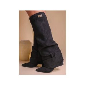 Black Suede Women's Boots
